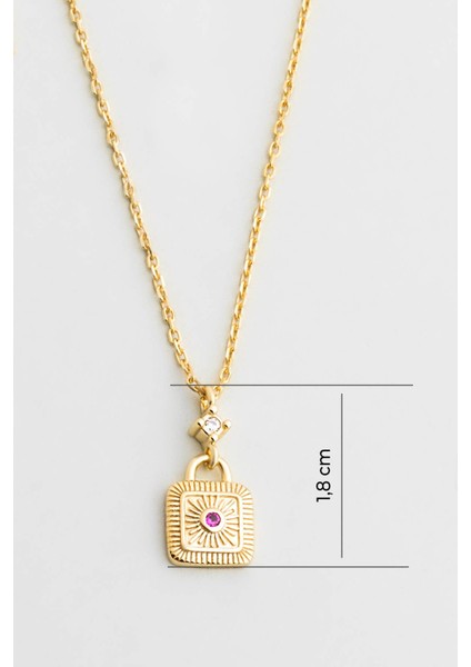 Vera 18 Ayar Sarı Altın Kaplama 45 cm Gümüş Kolye modelleri