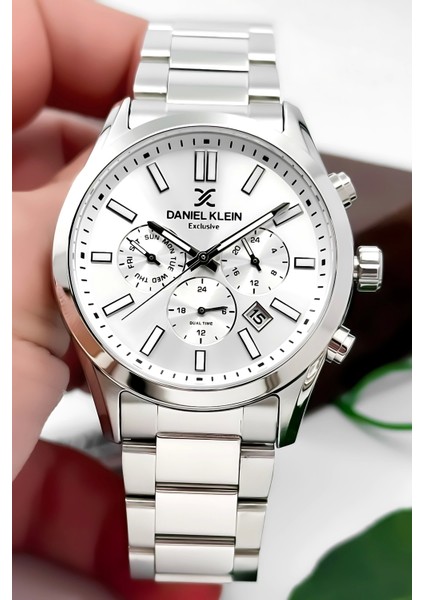 Erkek Kol Saati Exclusive Çelik Kordon Bileklik Hediyesi ile Gümüş-Beyaz ZMDK1125 indirimleri