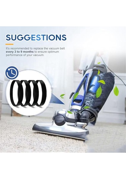 301291 Kirby Sentria Vacuum Avalir 2, G3 G4 G5 G6 G7, 4'lü Paket Için Yedek Vakum Kayışı (Yurt Dışından) indirimleri