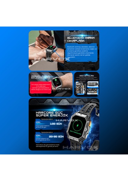 Watch X1 Pro Akıllı Saat Apple iPhone ve Android Tüm Telefonlara Uyumlu modelleri