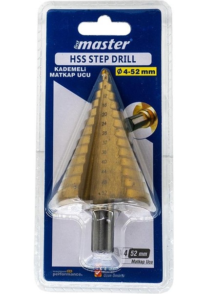 530664 Hss Kademeli Matkap Ucu Panç Sac Delgisi 4-52 mm indirimleri