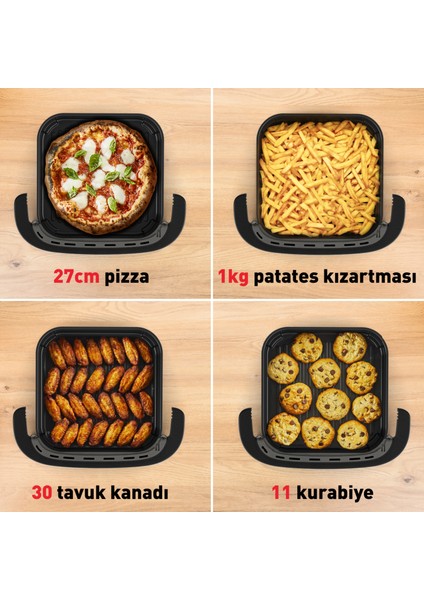 Easy Fry XL Surface 4 Litre 2200 Watt Süper Kompakt Boyutlu Geniş Air Fryer Fritöz