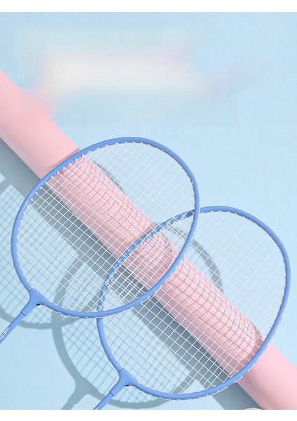 Badminton Raketi Yetişkin Çift Raket Seti Yüksek Değerli Makaron Renk Sünger Sapı Tüy (Yurt Dışından) indirimleri