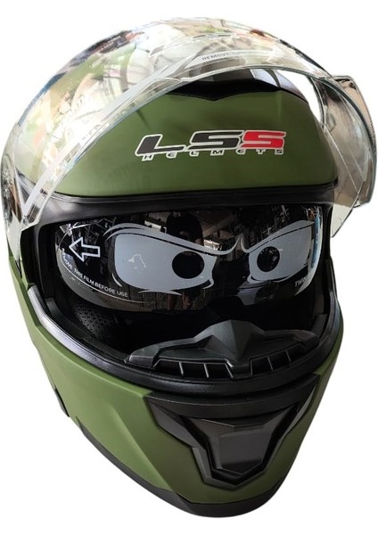 Ls5 Helmets Çeneden Açılır Kask Vizörlü Yeşil modelleri