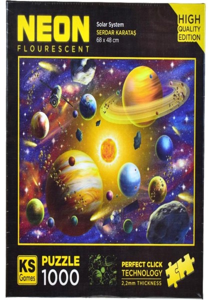 Ks Puzzle 1000 Parça (Neon) Solar System 20767