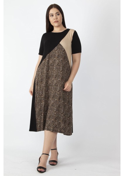 Kadın Turuncu Viskon Garnili Elbise 65N23624 fiyatları