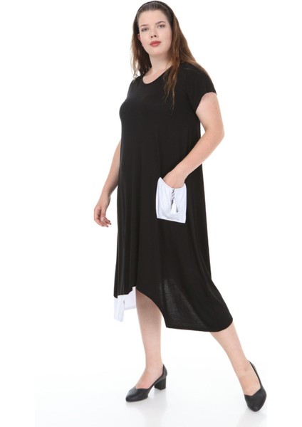 Kadın Haki Cep Detaylı Garnili Elbise 65N23077