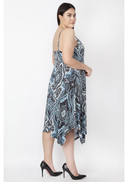 Kadın Nar Ip Askılı Asimetrik Elbise 65N26736 modelleri