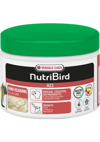 Nutribird A21 Elle Besleme Kuş Maması 250 g – Yavru ve Hasta Kuşlar İçin Besleyici Özel Formül fiyatları