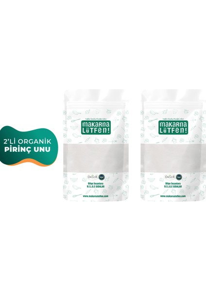 Avantajlı 2 Li Organik Pirinç Unu (+4 ve +6 ay-2x250 gram) fiyatları