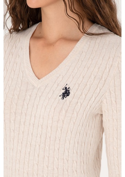 Kadın Krem Melanj Kazak /triko 50313625-VR159