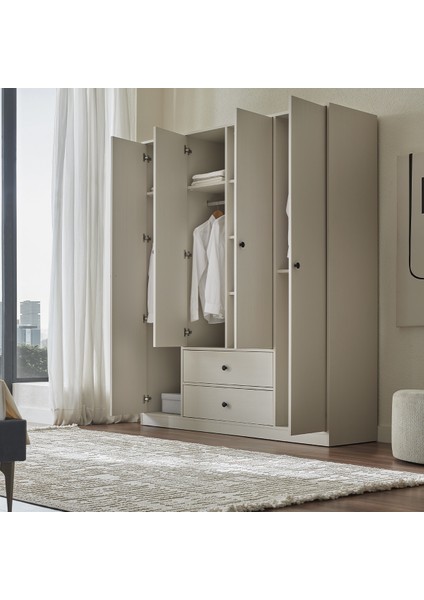 Kalinsta 4 Kapaklı Gardırop - Beyaz fiyatları