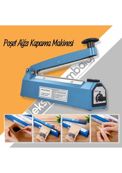 40 cm Poşet Ağzı Yapıştırma Makines Plastik fiyatları