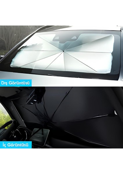 Tüm Araçlar Için Araba Ön Cam Güneşlik Katlanabilir Şemsiye Güneşlik Oto Ön Cam Güneşliği Gölgelik fiyatları