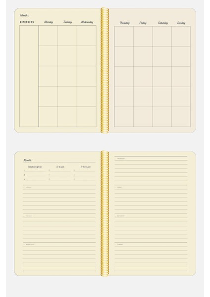 A5 Spiralli Keten Süresiz Planlayıcı Ajanda,lastikli .cepli Lacivert indirimleri