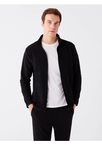 Lcwaıkıkı Classic Siyah Dik Yaka Uzun Kollu Erkek Polar Hırka fiyatları