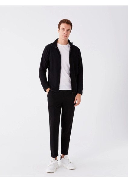 Lcwaıkıkı Classic Siyah Dik Yaka Uzun Kollu Erkek Polar Hırka modelleri