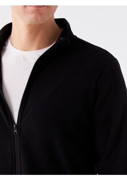 Lcwaıkıkı Classic Siyah Dik Yaka Uzun Kollu Erkek Polar Hırka fırsatları