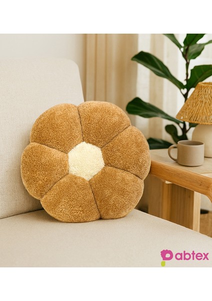 Peluşçu 2'li Dekoratif Papatya Şeklinde Peluş Yastık 40 cm – Yumuşak ve Konforlu Tasarım fırsatları