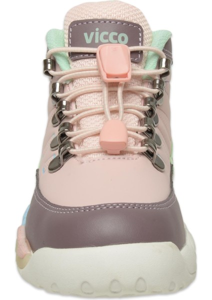 946.F24K417 Ellen Filet Işıklı Phylon Pudra Kız Çocuk Bot modelleri