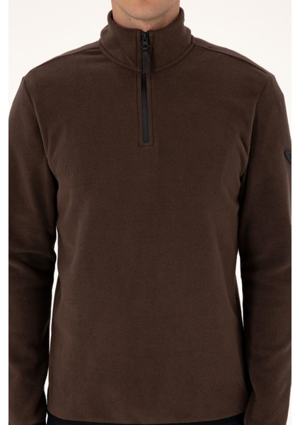 Erkek Koyu Kahverengi Sweatshirt 50313777-VR084