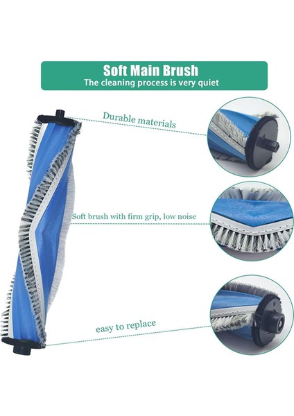 Ecovacs T30S T30S Pro Robot Süpürge Ana Yan Fırça Hepa Filtre Paspas Bezi Toz Torbaları Aksesuarları (Yurt Dışından) modelleri