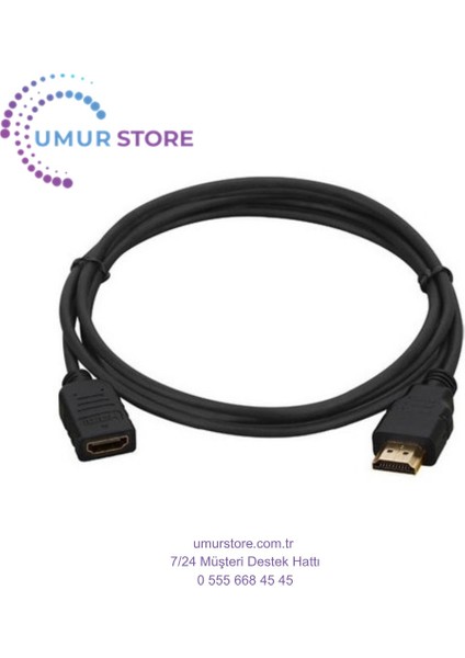 Hd Dişi Erkek Ara Kablo HDMI To HDMI 30CM Kısa HDMI Kablo Altın Uçlu Full Hd 3D LCD LED Ps3 Uydu Receiver