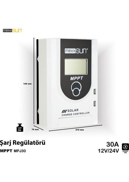 30 AMPER MPPT SOLAR ŞARJ REGÜLATÖRÜ DİJİTAL fiyatları