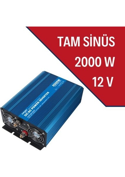 Carspa Lexron 12 Volt 220 Volt Çevirici 2000 Watt Tam Sinus Invertör