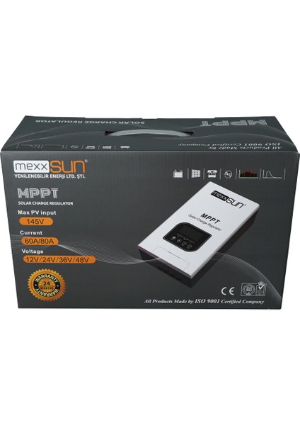 Teknovasyon Arge (PC18F) 60A Mppt 12/24/48V