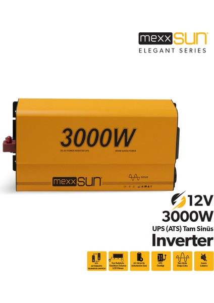 Teknovasyon Arge Tam Sin Ups (Remote Ekran) 12V 3000W fiyatları