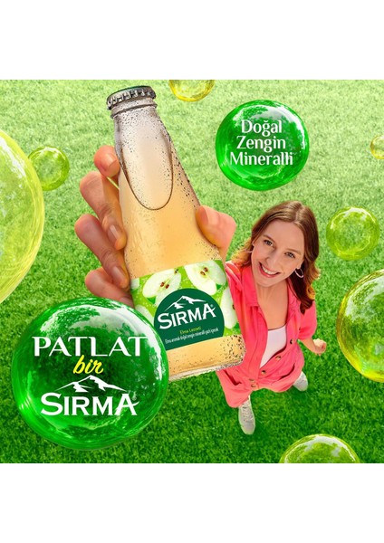 C Vitaminli Elma Aromalı Doğal Maden Suyu 200 ml x 24 Adet