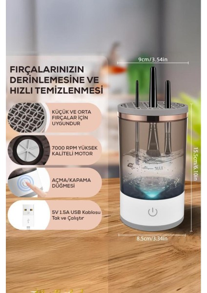 Otomatik Makyaj Fırçası Temizleme Makinesi