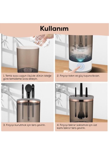 Otomatik Makyaj Fırçası Temizleme Makinesi