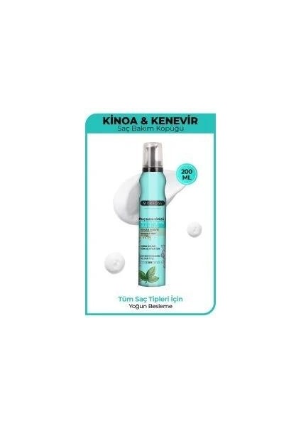 Saç Köpüğü Kınoa 200 ml
