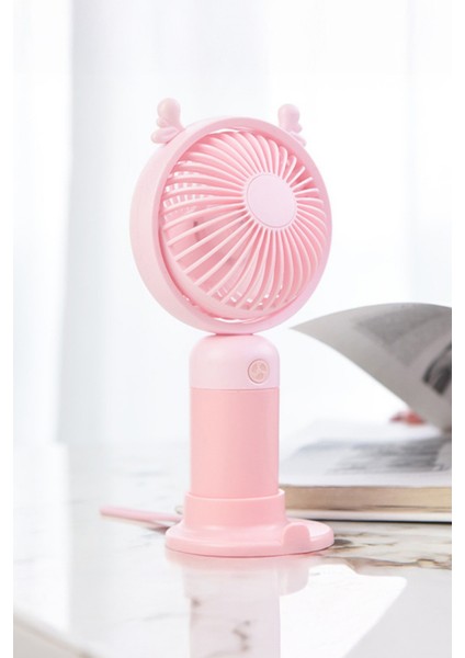 Taşınabililir Mini USB Şarjlı 3 Kademeli El Masaüstü Vantilatör Fan Soğutucu YM88216 modelleri