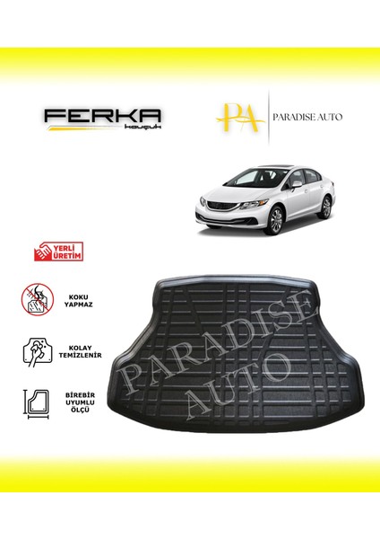 Honda Civic Sedan 2012-2016 Bagaj Havuzu