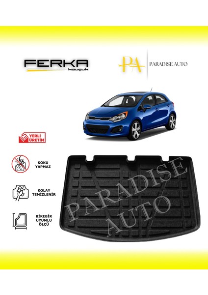 Kia Rio Hatchback Kalın Stepneli 2012-2016 Bagaj Havuzu