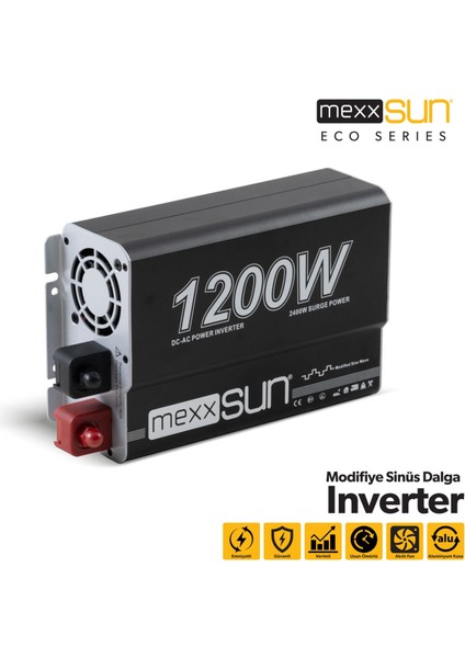 Modifiye Sinus 12V 1200W Inverter Invertör