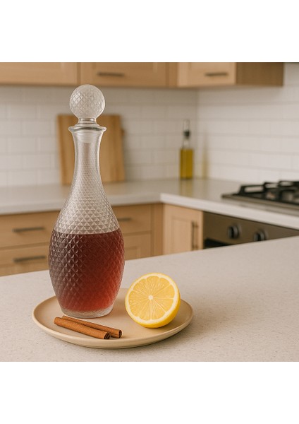 Kristal Cam Karaf Sürahi ve Şerbetlik1 Meşrubat Sürahisi Içecek Sürahisi indirimleri