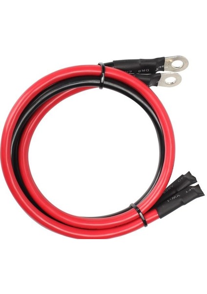 Akü ile Inverter Arası Uçları Konnektörlü 25 mm Kablo- 1m Siyah- 1m Kırmızı fiyatları