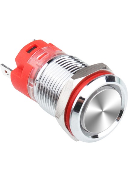 WD12D-P1Z 12MM Düz Anahtarlı Metal Buton