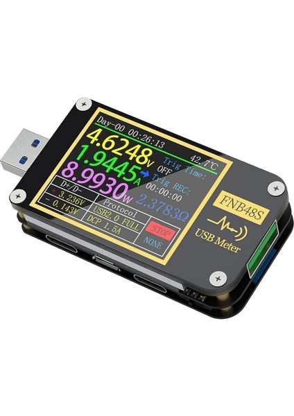 FNB48S Bluetooth USB Test Cihazı - Voltaj ve Akım Ölçer