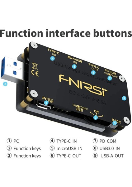 FNB48S Bluetooth USB Test Cihazı - Voltaj ve Akım Ölçer modelleri