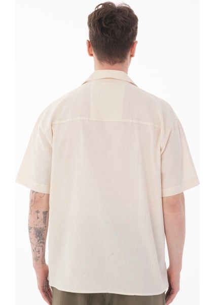 R-6045 Apaç Yaka Kısa Kol Krinkıl Gömlek indirimleri