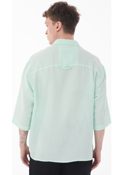 R-6049 Ayaklı Yaka Fakir Kol Müslin Gömlek indirimleri