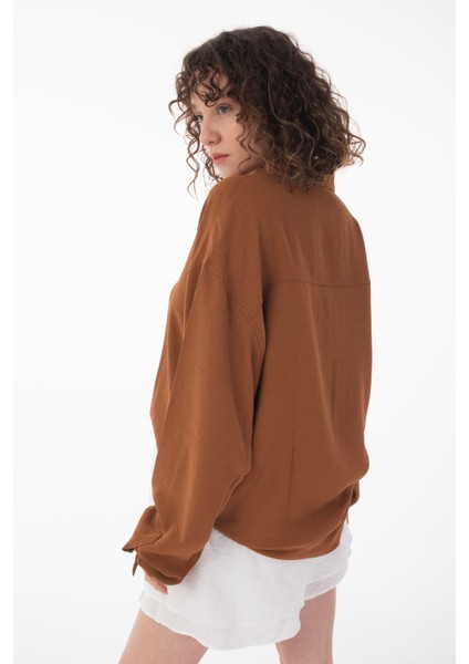 R-6047 Ayaklı Yaka Uzun Kol Aerobin Gömlek fırsatları