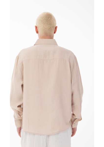 R-6050 Ayaklı Yaka Tek Cep Detaylı Uzun Kol Modal Gömlek fırsatları