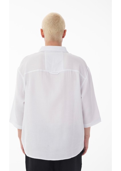 R-6049 Ayaklı Yaka Fakir Kol Müslin Gömlek fırsatları