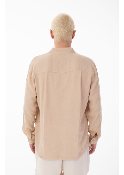 R-6054 Ayaklı Yaka Tek Cep Detaylı Uzun Kol Etamin Gömlek fırsatları